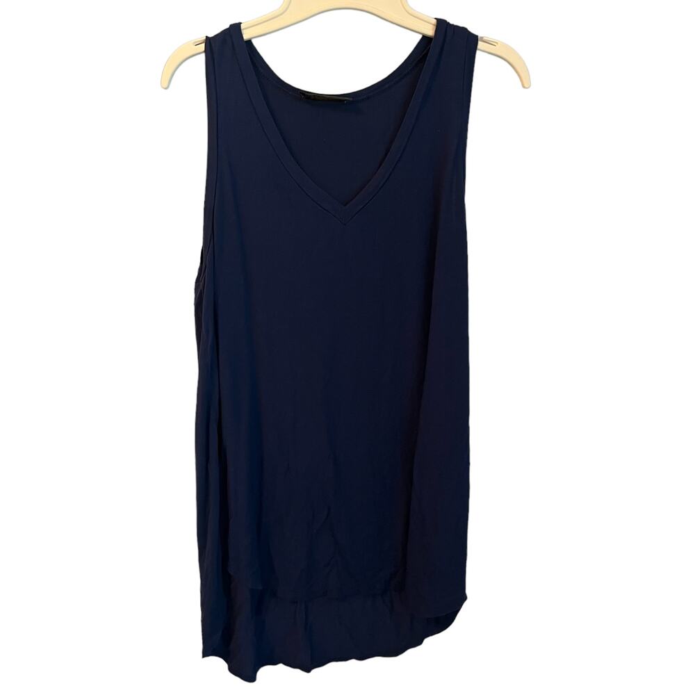 K Ld-Signature Navy Sleeveless Top Shirt Blouse Size Medium